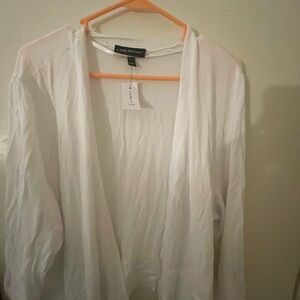 Lane Bryant Classic White cardigan